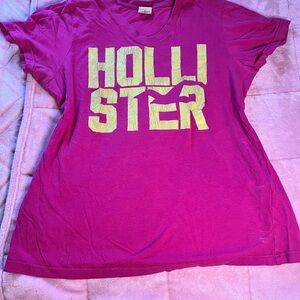 Hollister Pink Graphic Relaxed T-Shirt